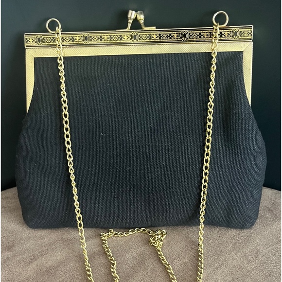 Vintage French Petit Point Tapestry Purse. Small Size Bag with Clasp Closure. - Picture 4 of 12